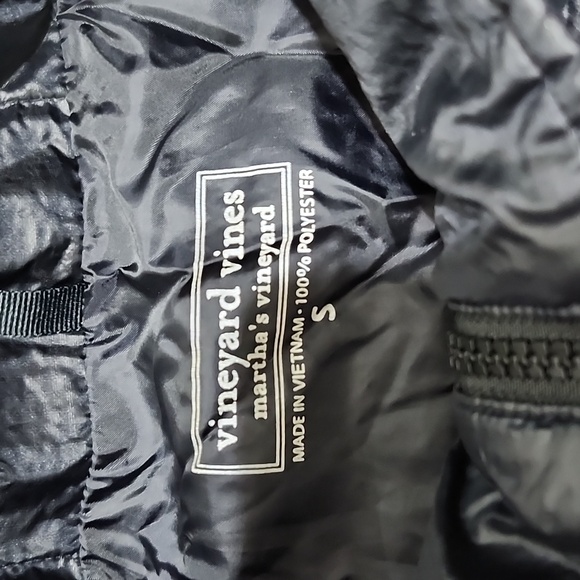Vineyard Vines Martha Vineyard Black Puffer Vest Jacket Men's Size S Small - Picture 4 of 12